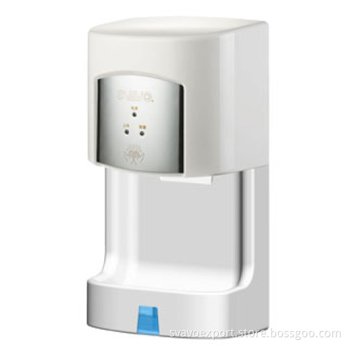White & Chrome Color Sensor Hand Dryer with Base V-182s